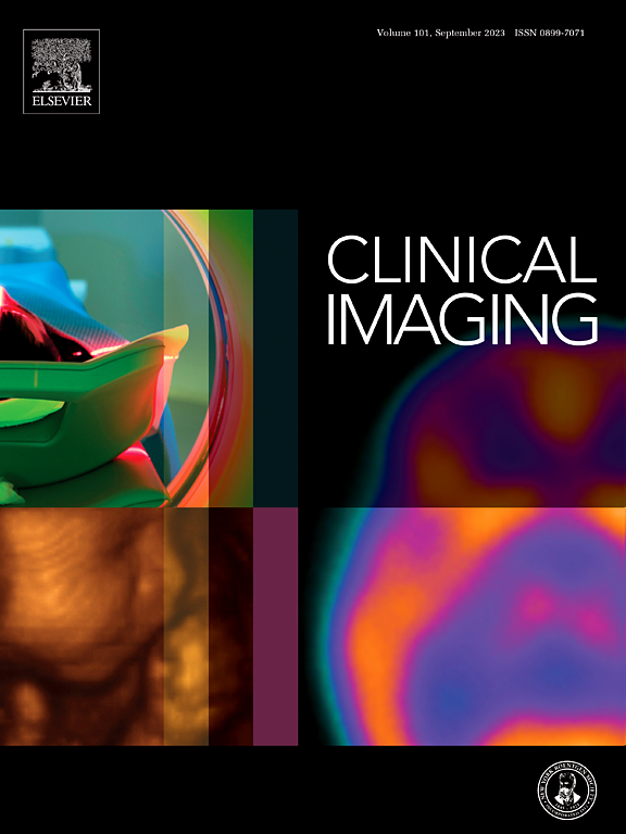 Go to journal home page - Clinical Imaging